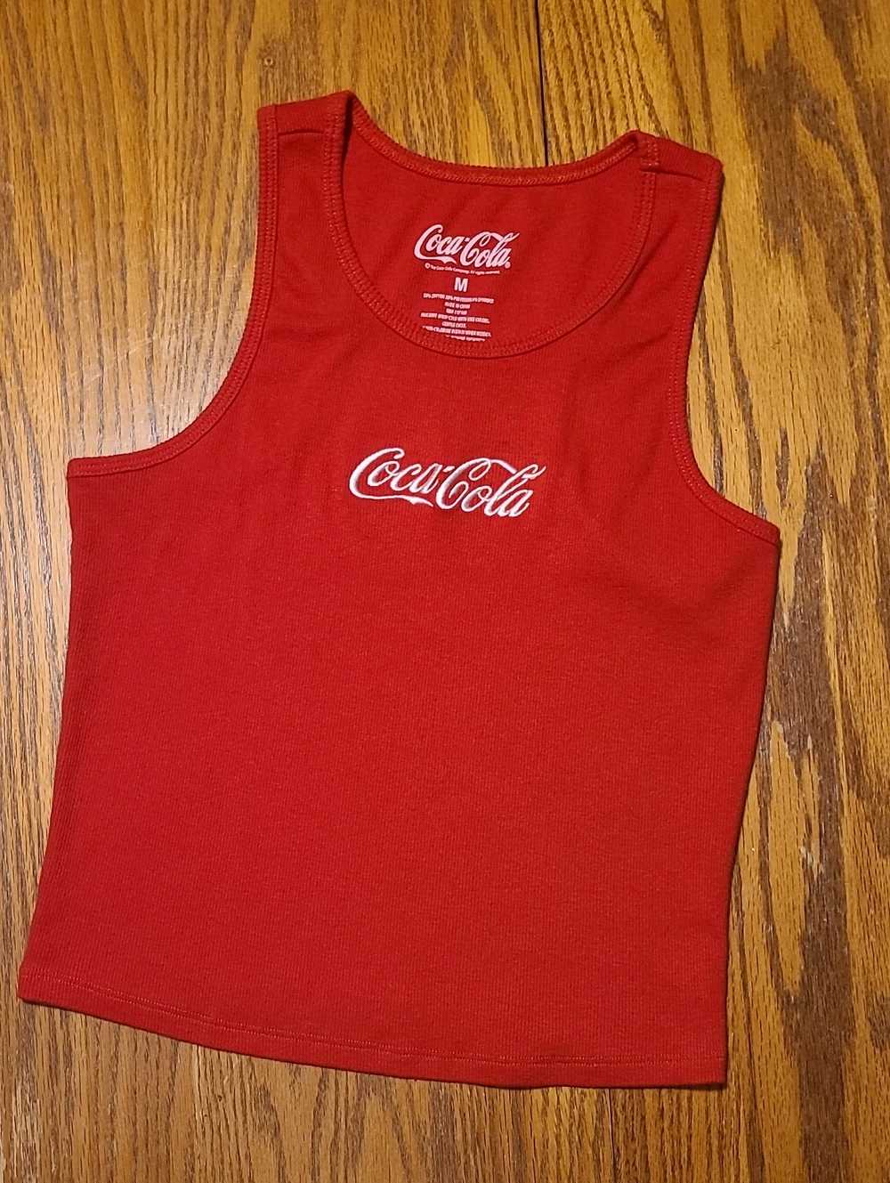 Coca Cola Red Sleeveless Logo Tank Top - Girl's Medium